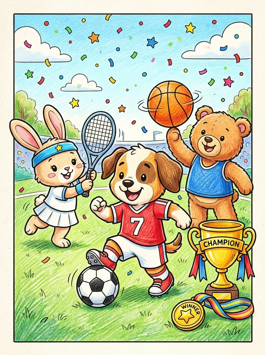 Sports Coloring Pages