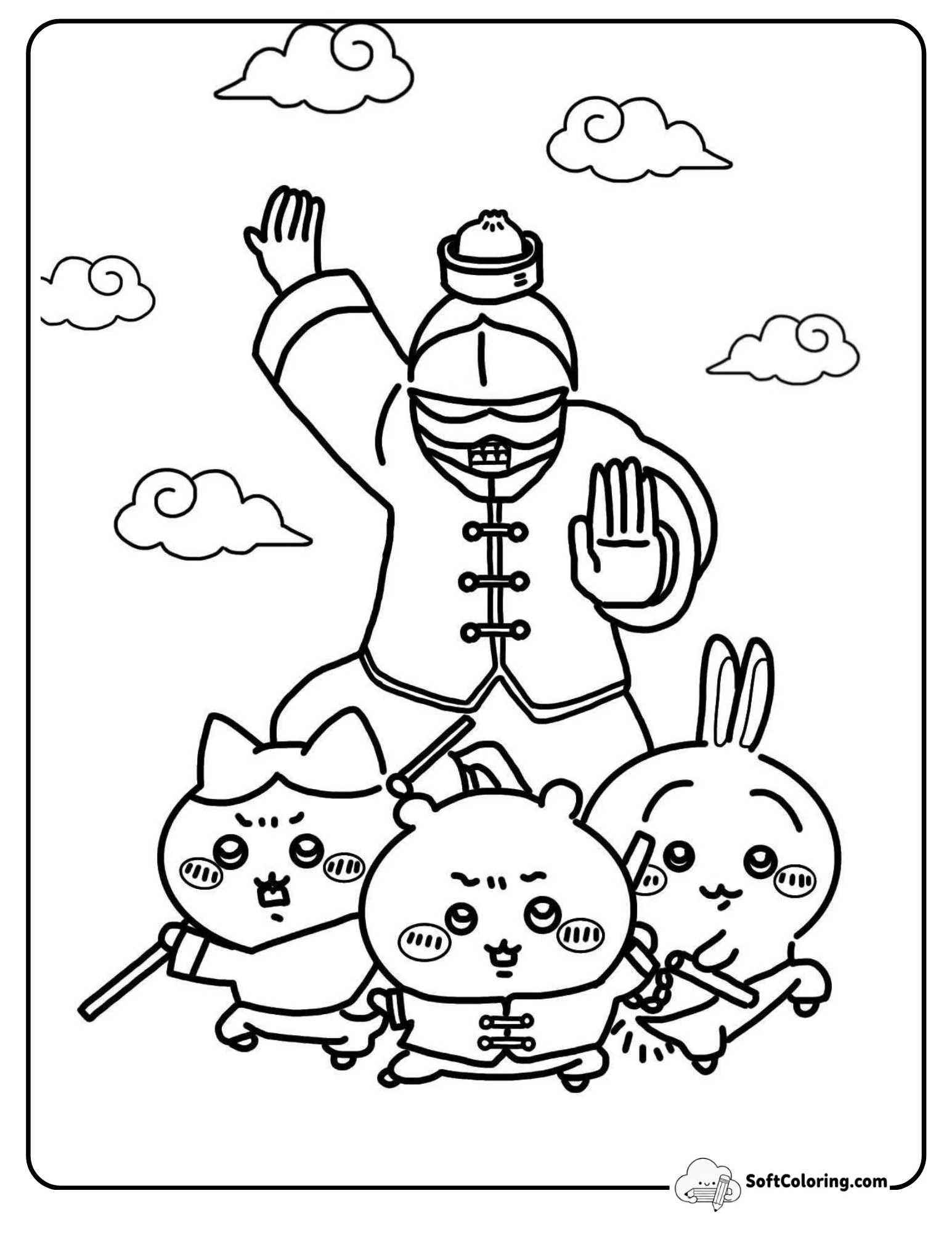 Chiikawa Friends Martial Arts Martial Artist