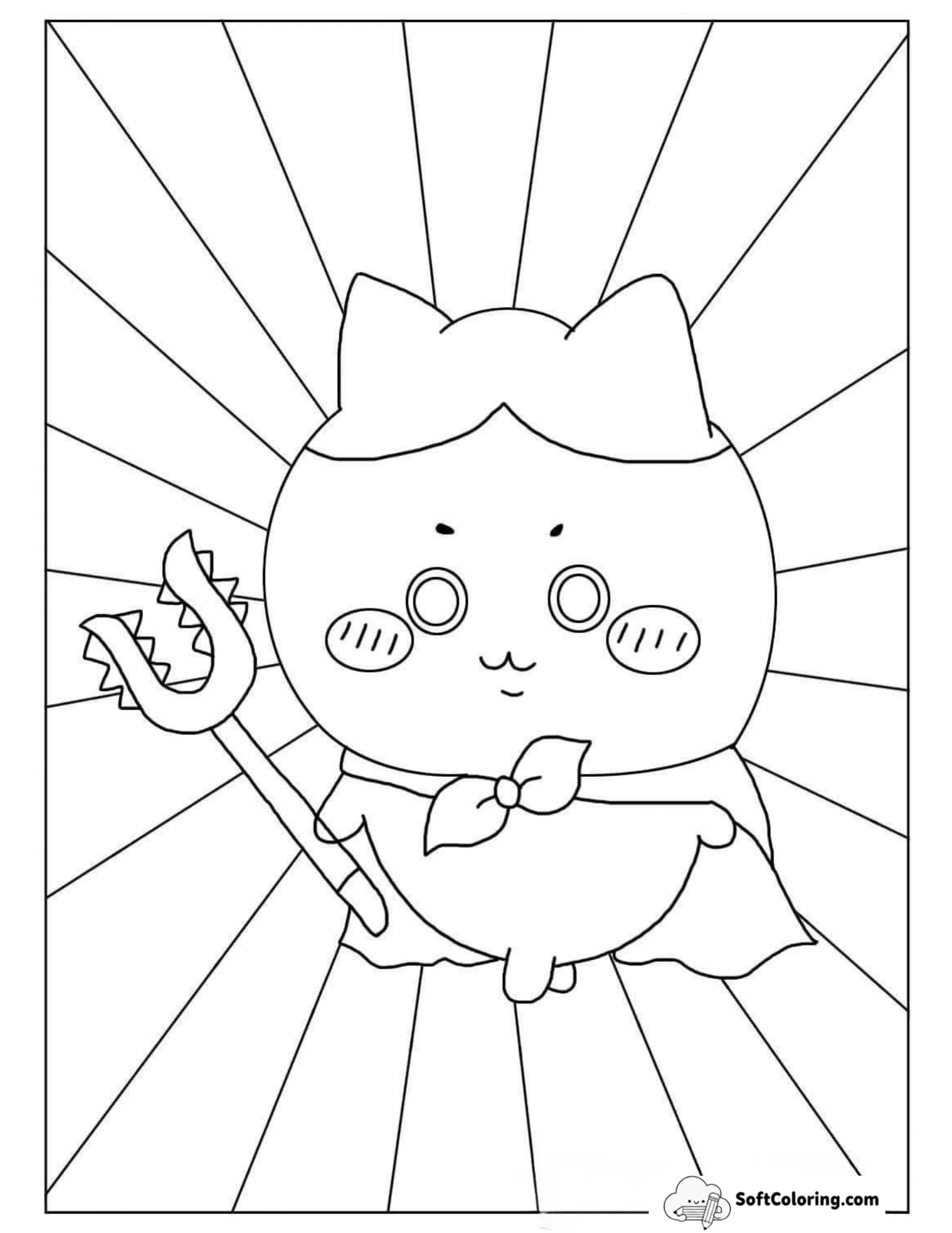 Free Hachiware Coloring Page