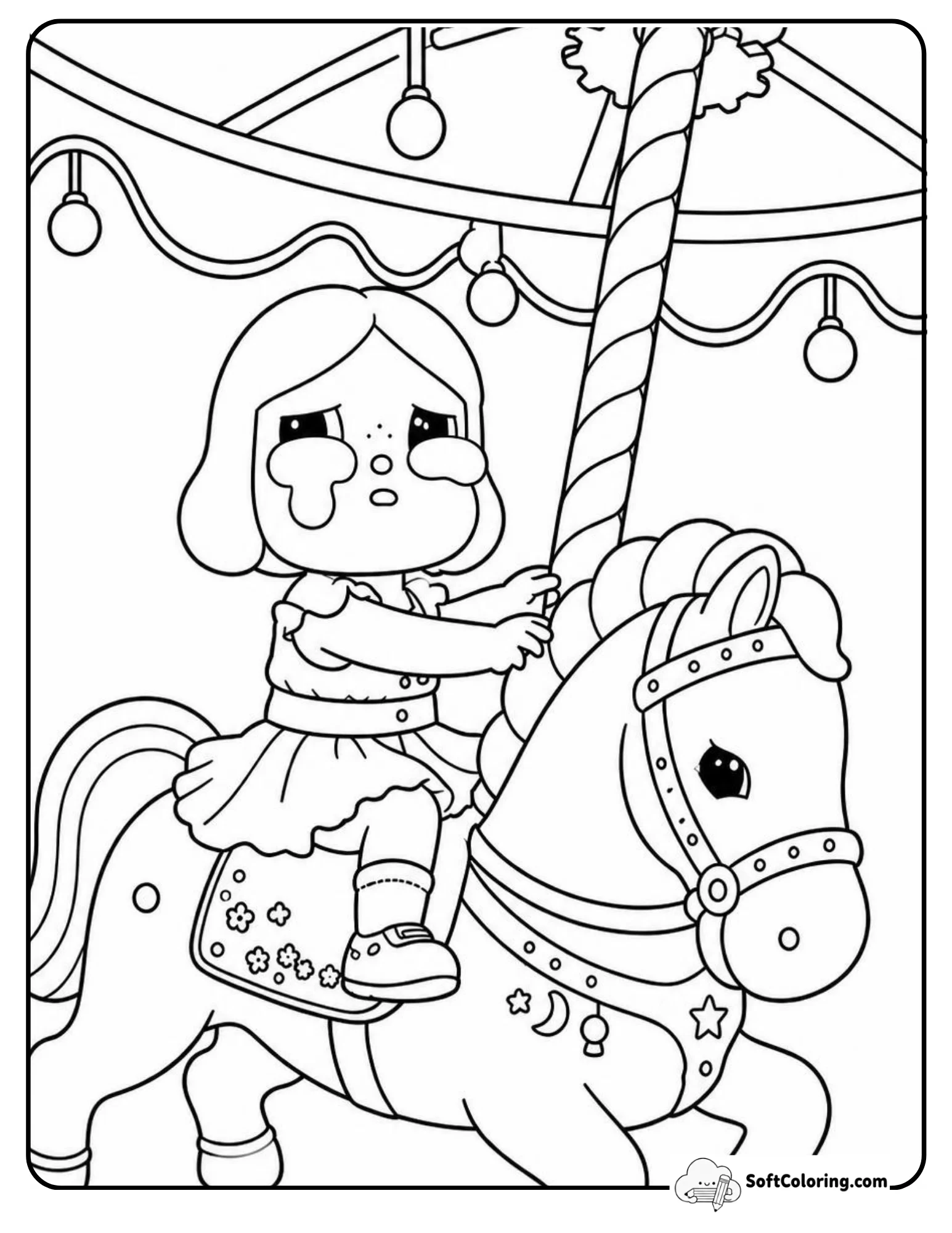 Cry Baby Popmart Coloring Pages