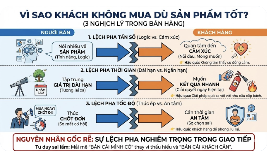 Vì sao khách không mua dù sản phẩm tốt