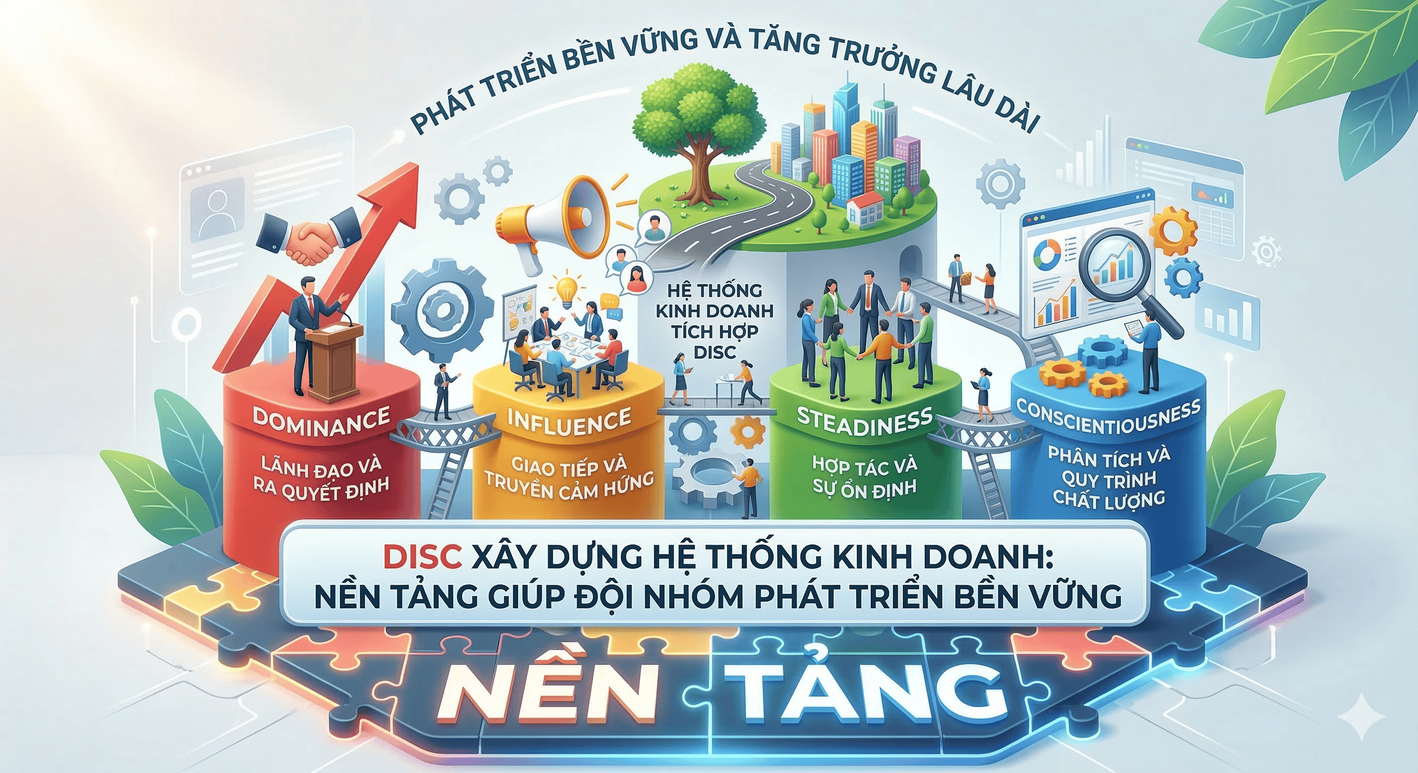 DISC Xây Dựng Hệ Thống Kinh Doanh: Nền Tảng Giúp Đội Nhóm Phát Triển Bền Vững