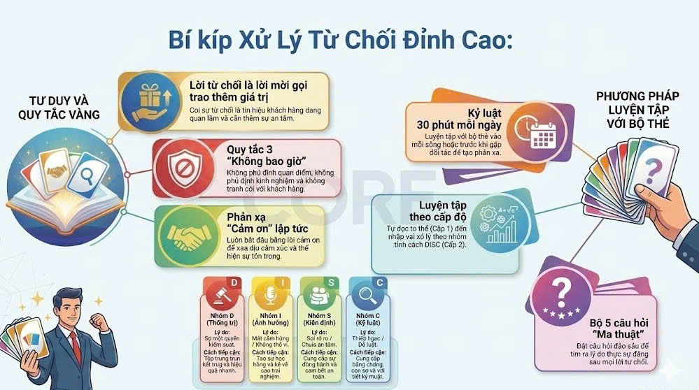 Bí Kíp Xử Lý Từ Chối Đỉnh Cao: Biến “Không” Thành Cơ Hội Bán Hàng