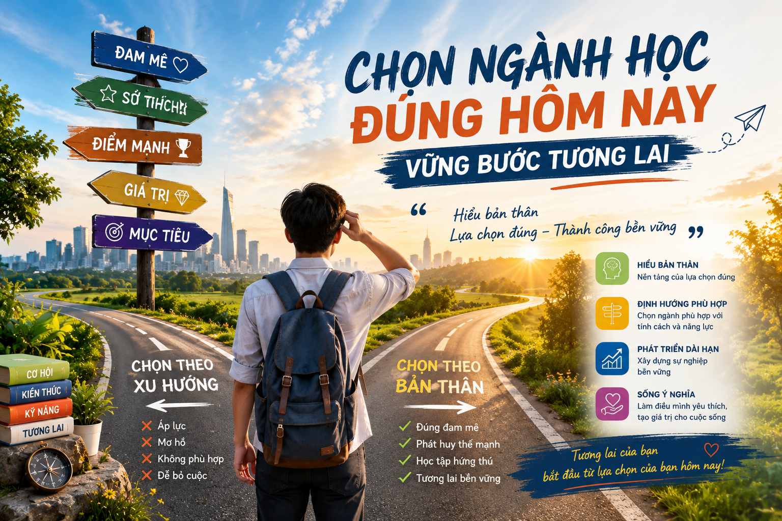 chọn ngành học đúng hôm nay