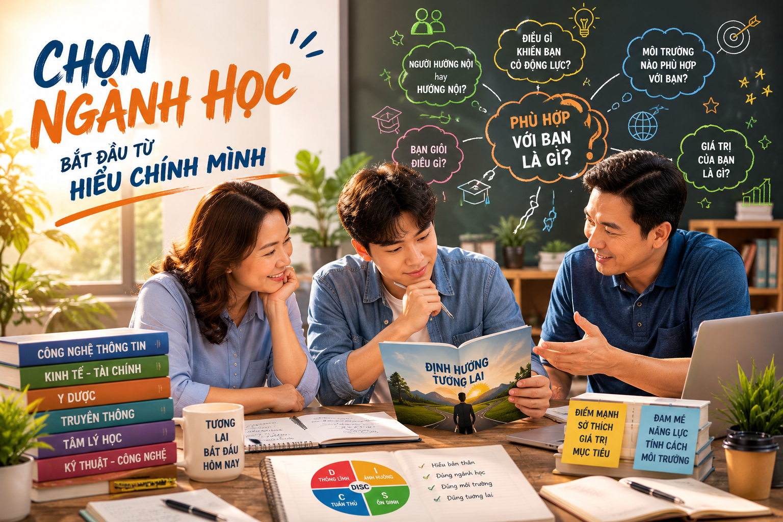 chọn ngành học bắt đầu từ hiểu chính mình