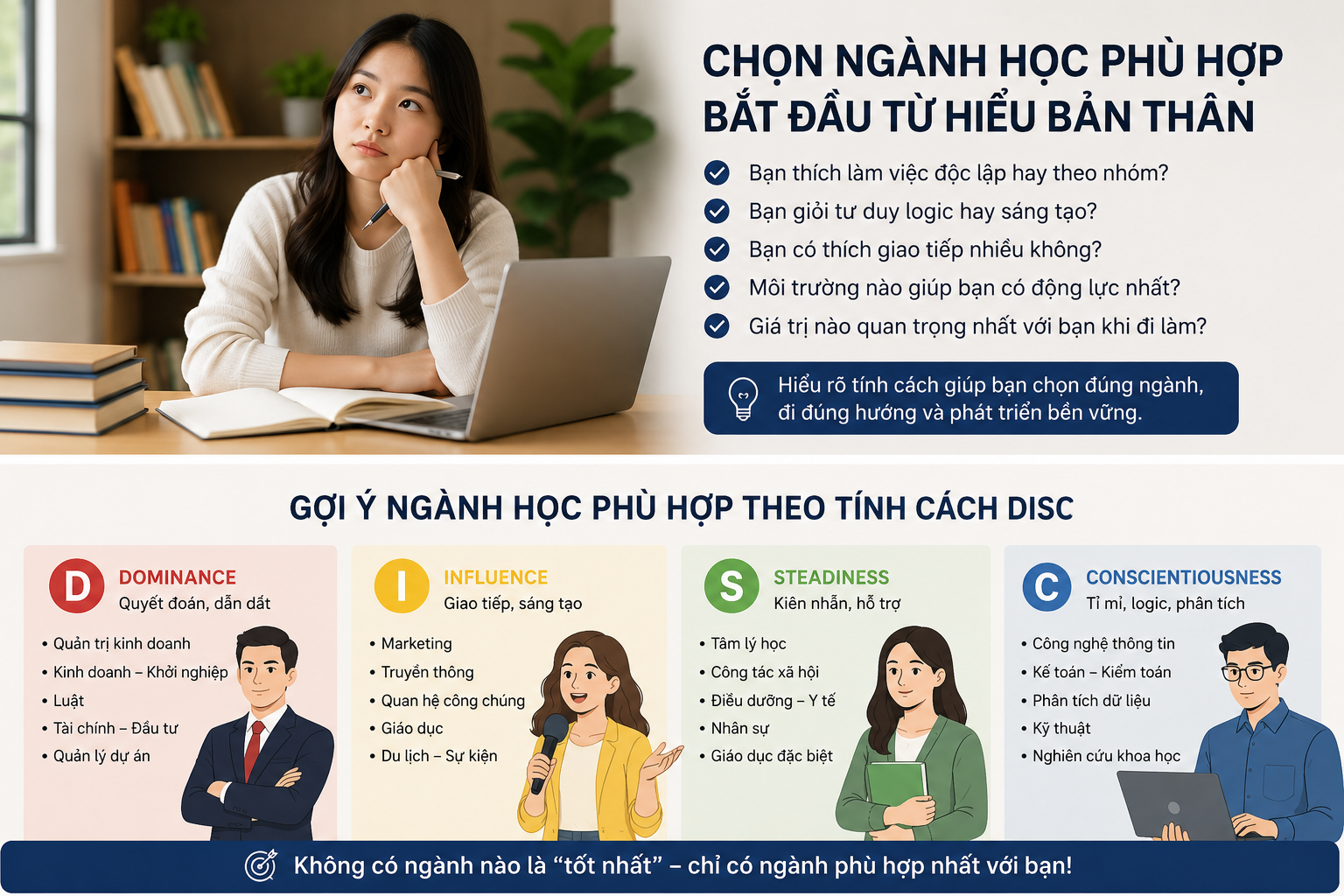 Chọn ngành học phù hợp