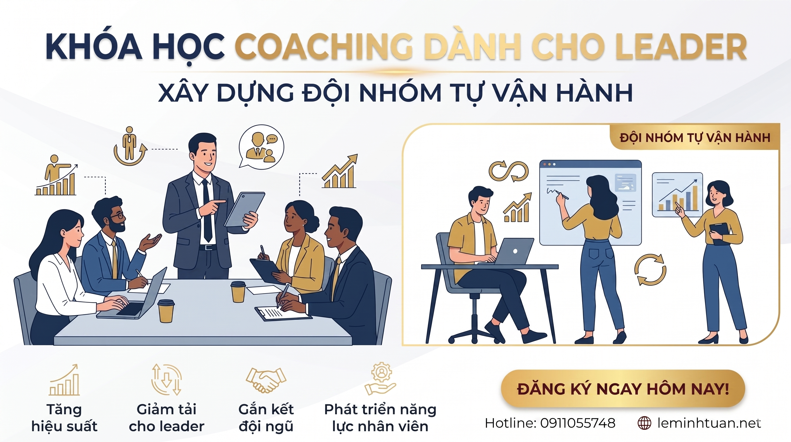 Khóa Học Coaching Dành Cho Leader Muốn Xây Dựng Đội Nhóm Tự Vận Hành