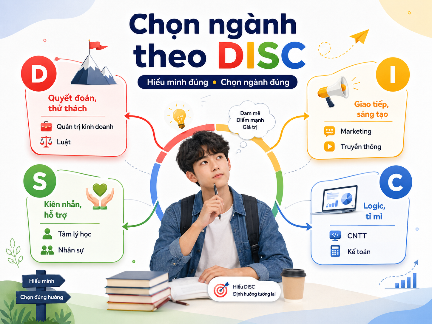 Bạn Hợp Ngành Gì? Test Nhanh 30 Giây Để Hiểu Bản Thân