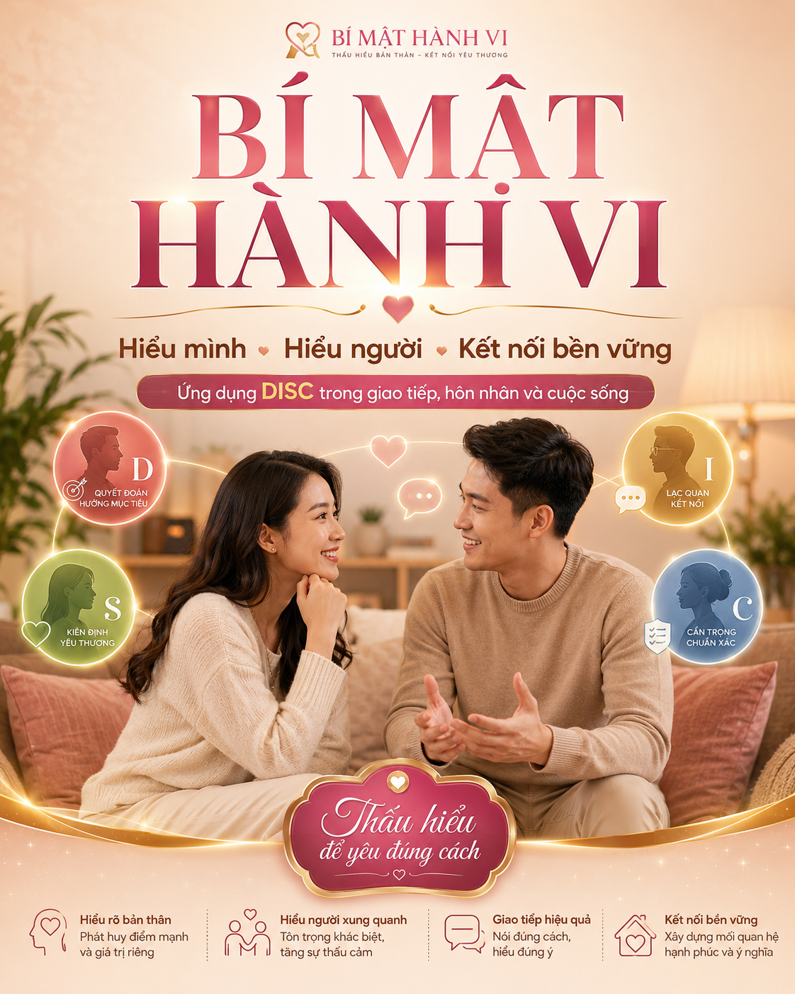 Giao tiếp vợ chồng: Hiểu hành vi để yêu đúng