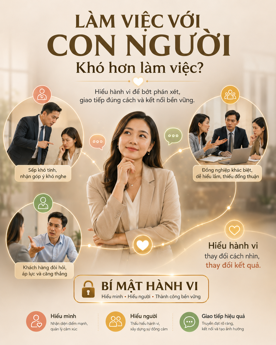 hiểu hành vi để giao tiếp trong công sở đúng cách