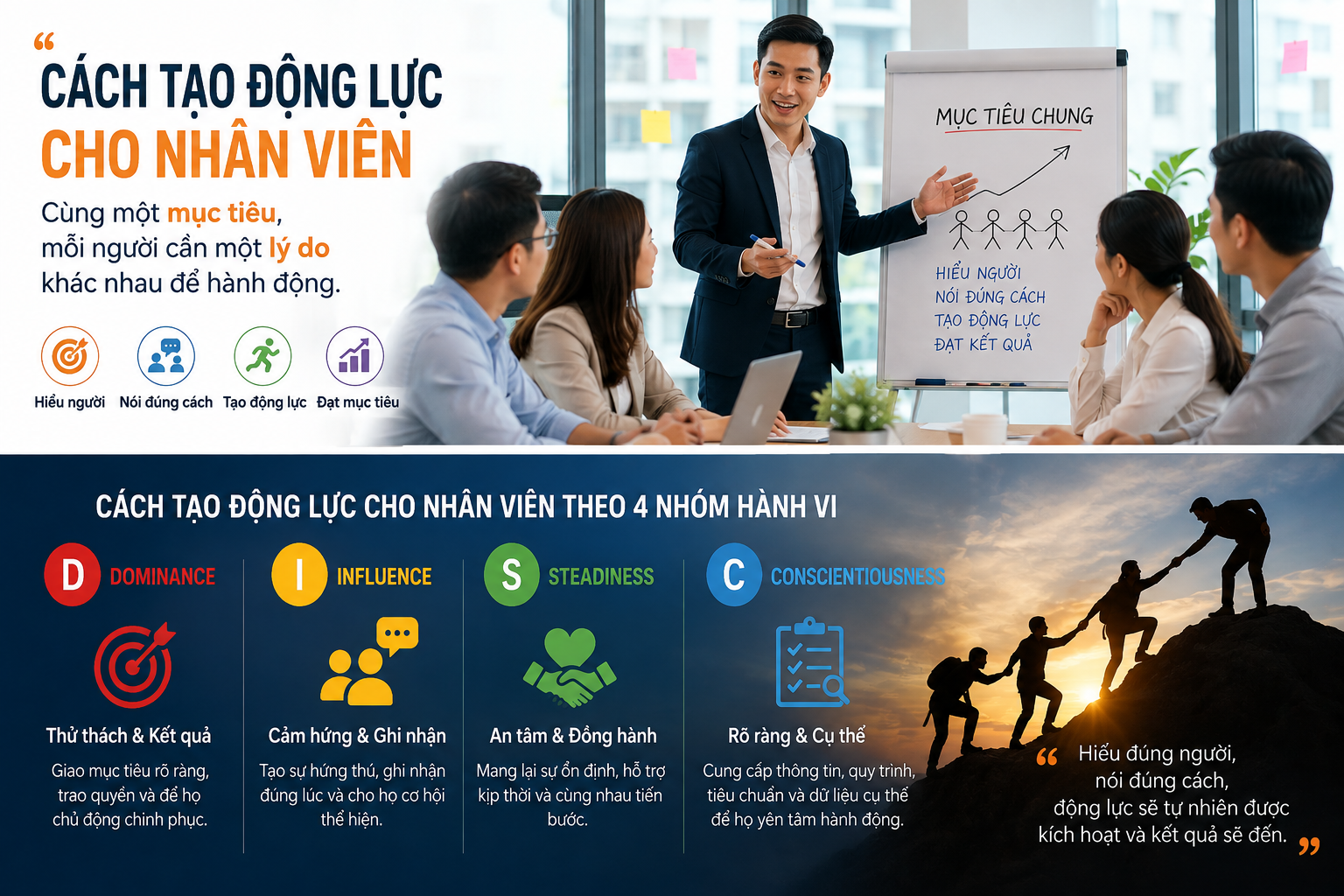 Cách Tạo Động Lực Cho Nhân Viên Bằng Lãnh Đạo Tình Huống