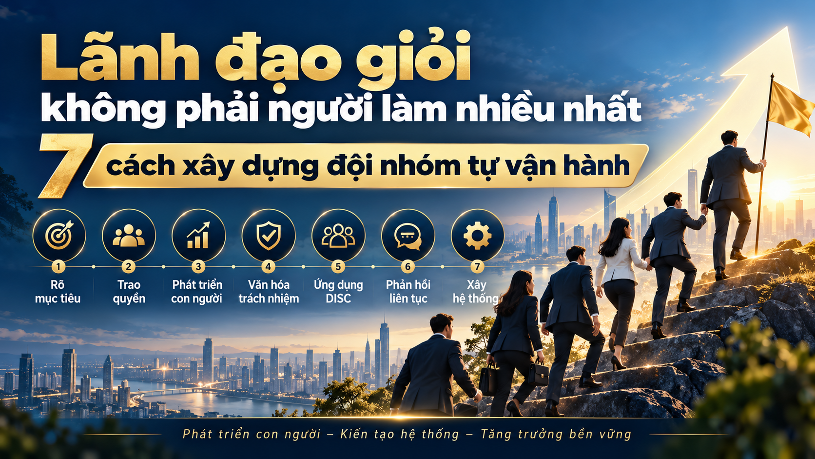 Lãnh đạo giỏi không phải người làm nhiều nhất: 7 cách xây dựng đội nhóm tự vận hành