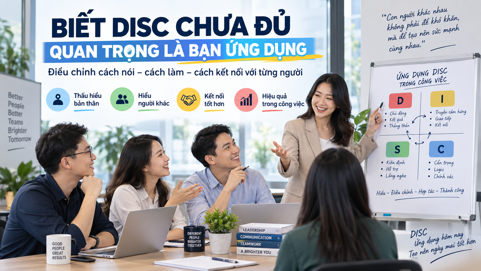 Ứng Dụng DISC: Biết DISC Chưa Đủ, Quan Trọng Là Bạn Thay Đổi Gì?