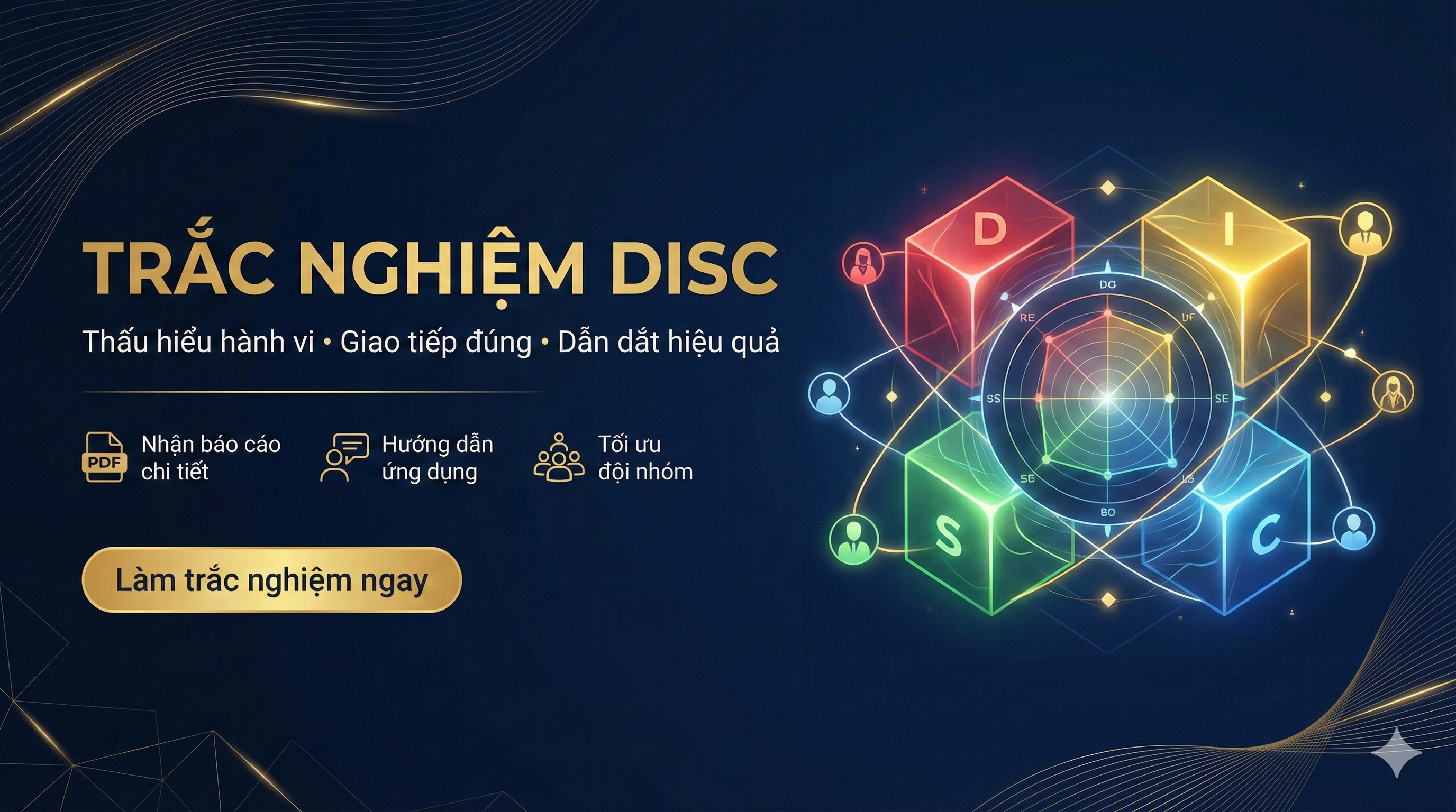 Trắc Nghiệm DISC Thấu hiểu hành vi – Giao tiếp đúng – Dẫn dắt hiệu quả