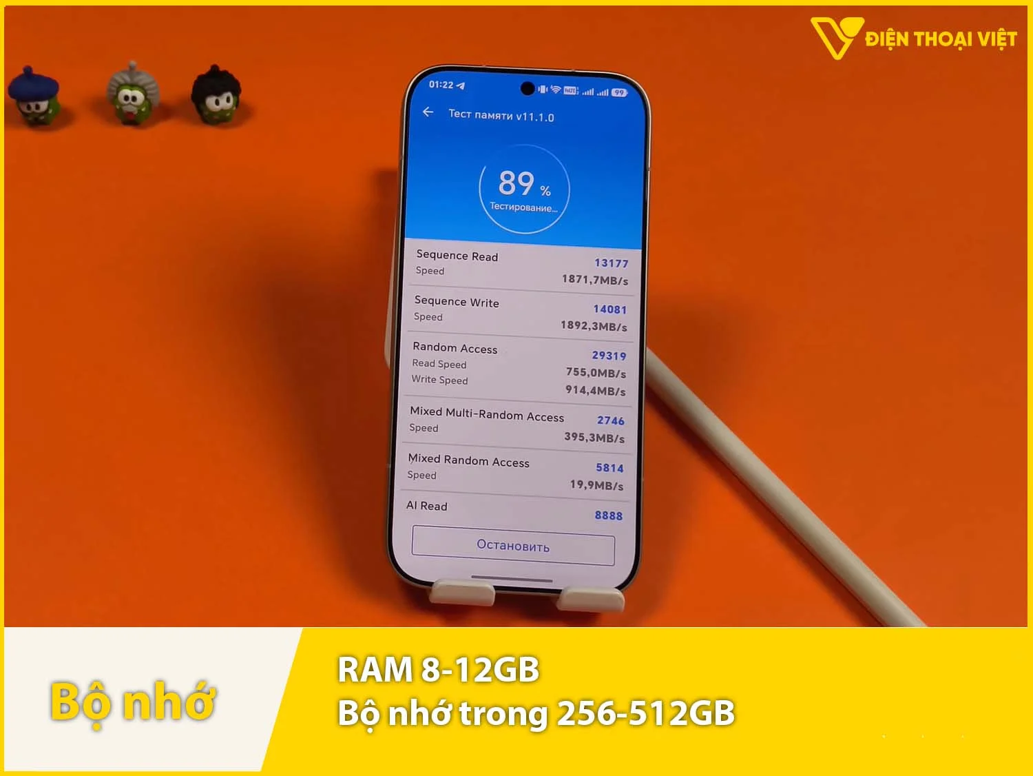 RAM 8-12GB & Bộ nhớ trong 256-512GB