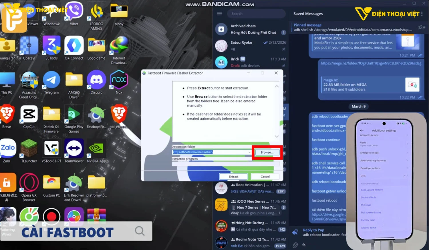 Cài Fastboot Firmware Flasher
