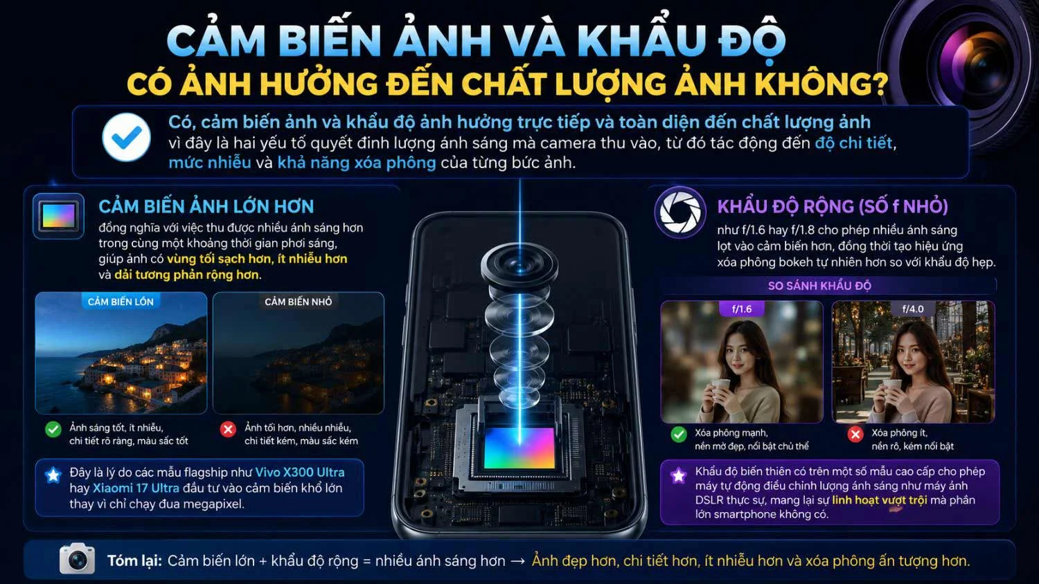 Cảm biến ảnh và khẩu độ có ảnh hưởng đến chất lượng ảnh không-1