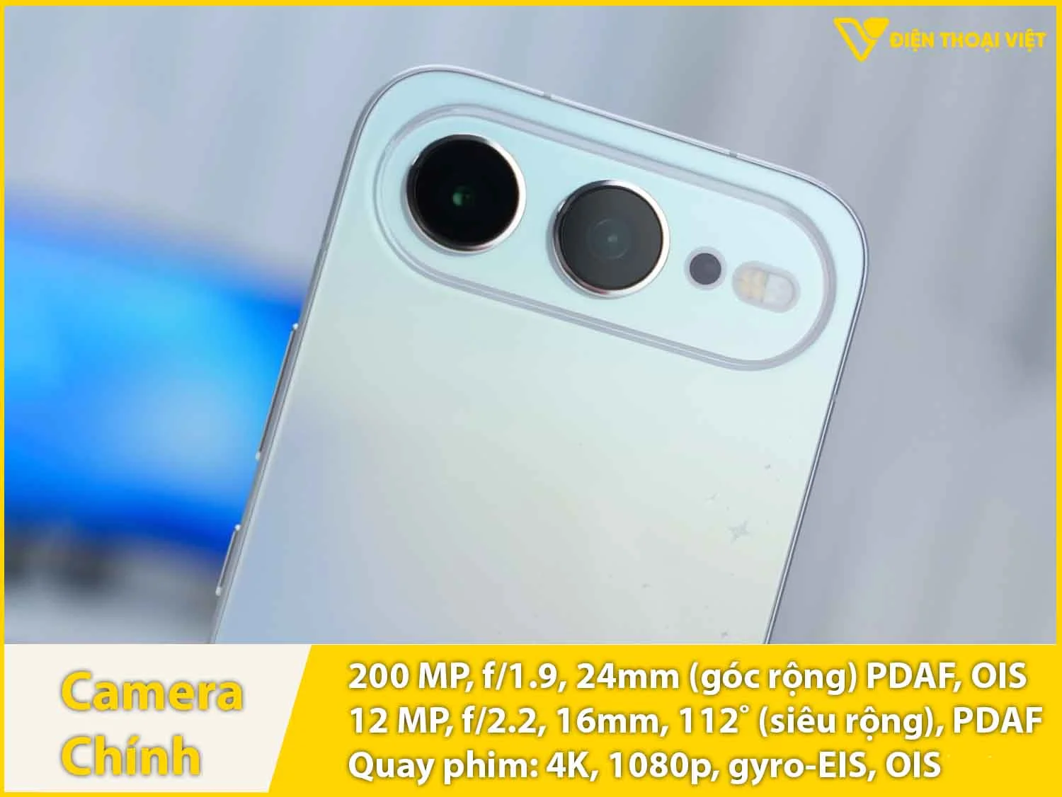 Camera sau 200MP + Siêu rộng 12MP & Quay video 4K