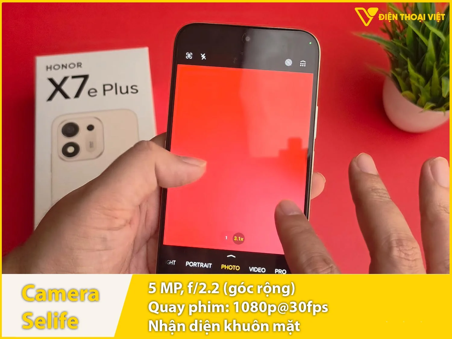 Camera selfie 5MP + Quay video Full HD