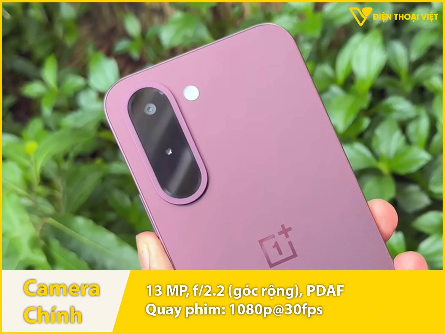Camera sau 13MP & Tự động lấy nét & Quay video 1080p