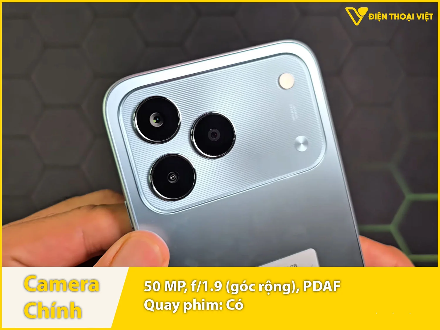 Camera sau 50MP chụp ảnh sắc nét