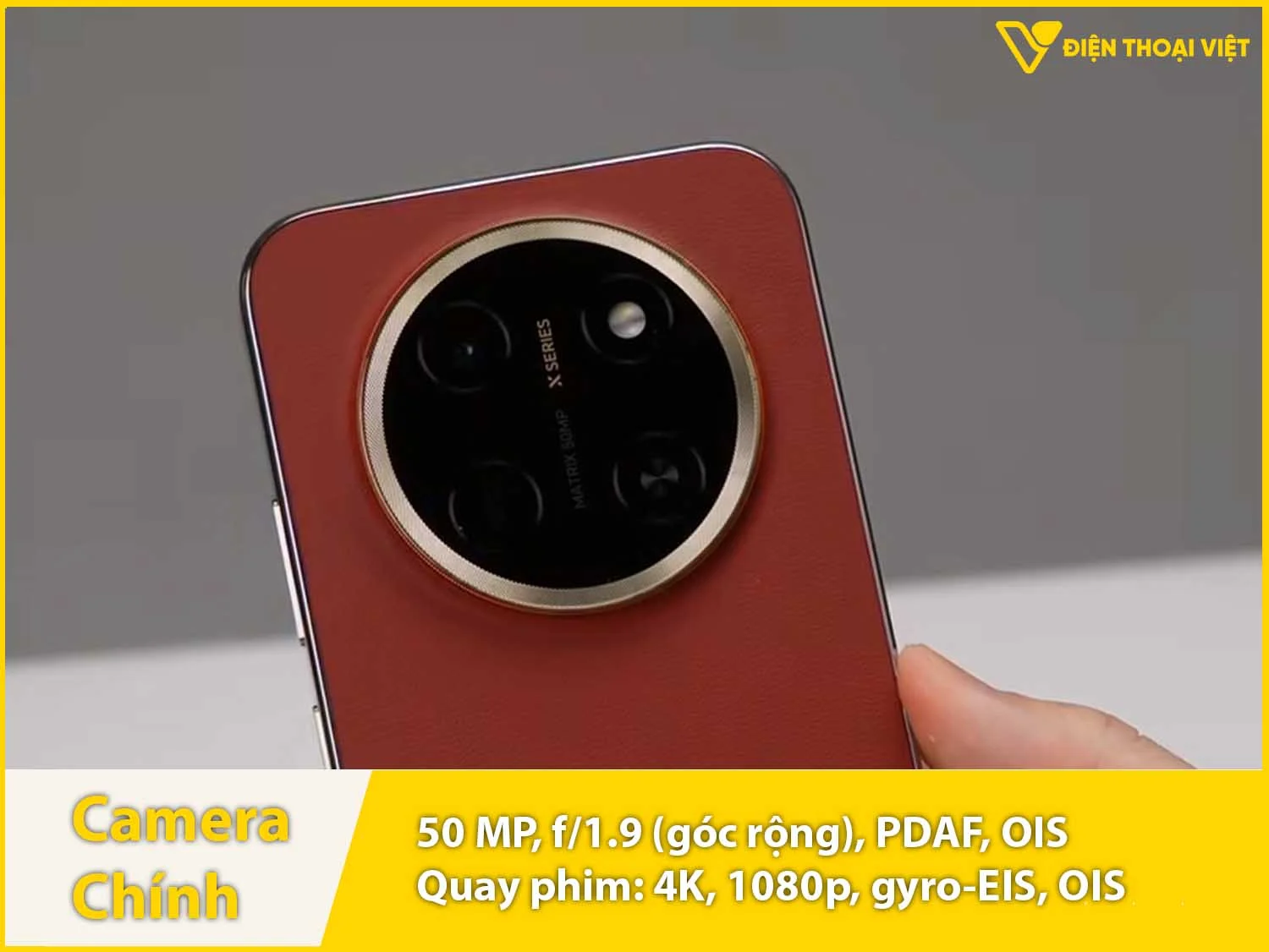 Camera sau 50MP & Quay video 4K