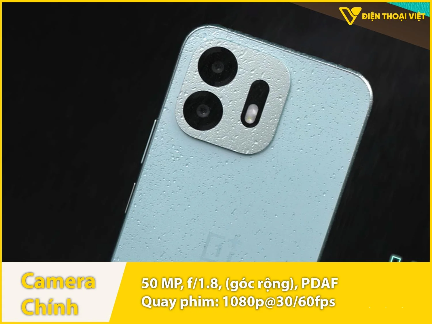 Camera chính 50MP & Quay phim 1080p cho khả nặng chụp ảnh/quay video sắc nét