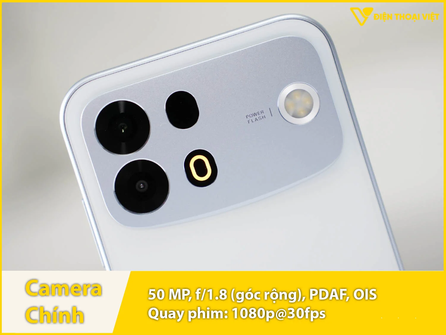 Camera chính 50MP + Camera phụ 2MP & Quay phim 1080p