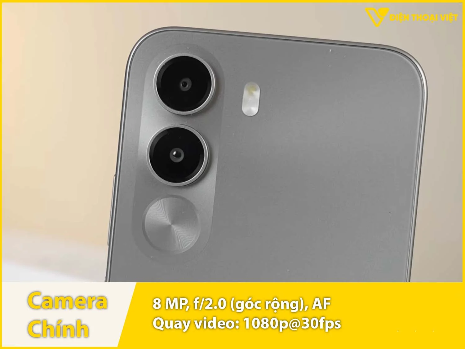 Camera sau 8MP & Quay video 1080p