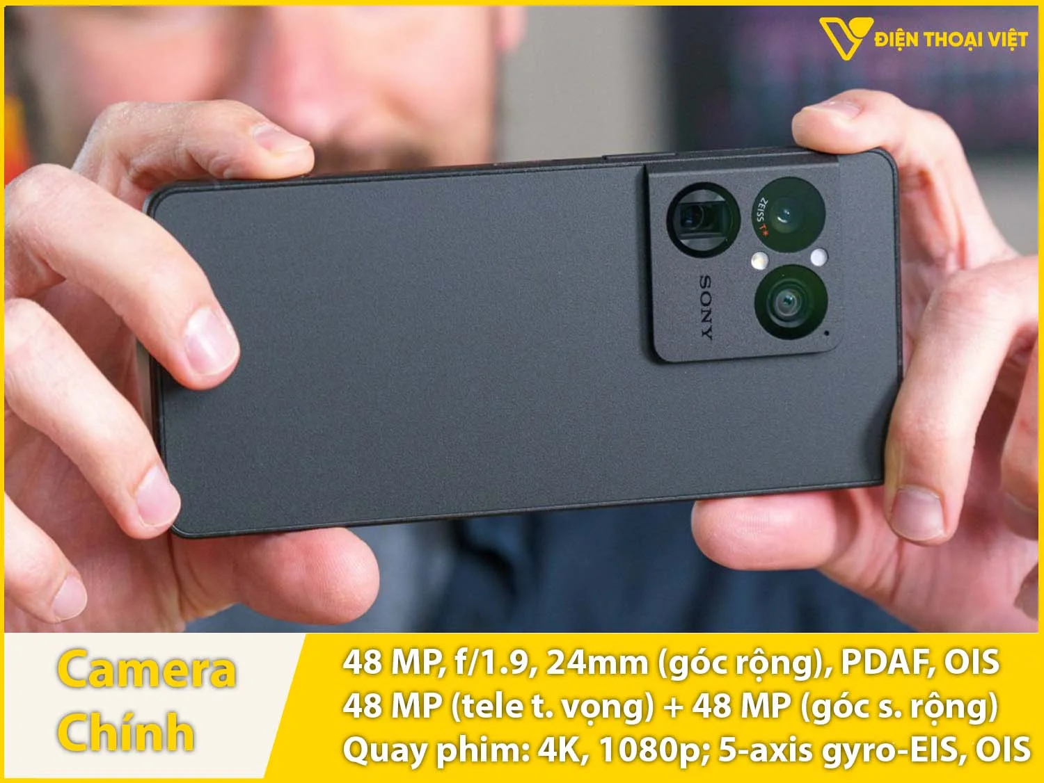 Camera sau 48MP + Tele tiềm vọng 48MP + góc rộng 48MP