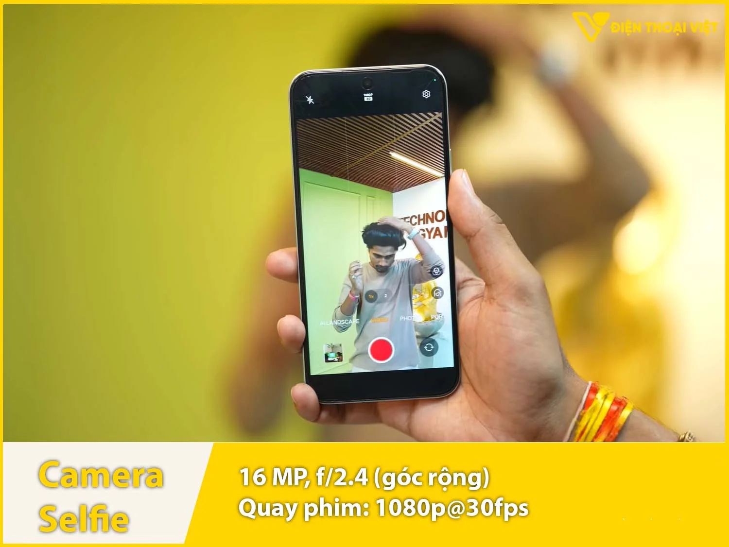Camera selfie 16MP & Quay video 1080p