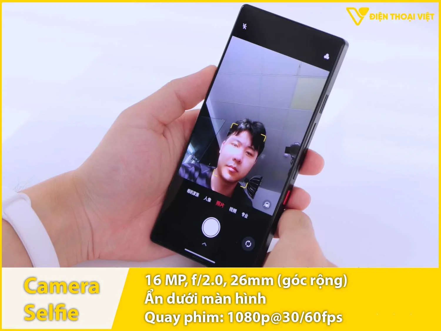 Camera selfie 16MP & Quay video 1080p
