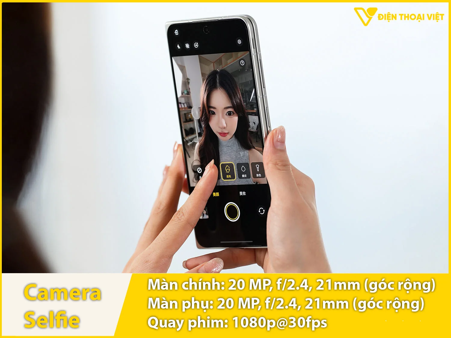 Camera selfie 20 & Quay phim 1080p