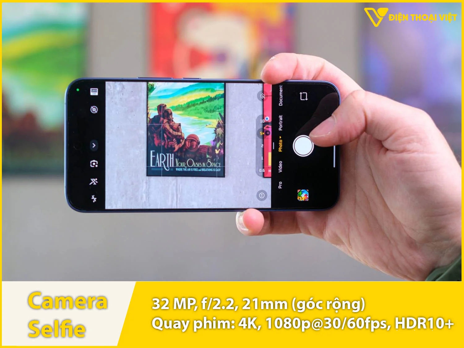 Camera trước 32MP & Quay phim 4K