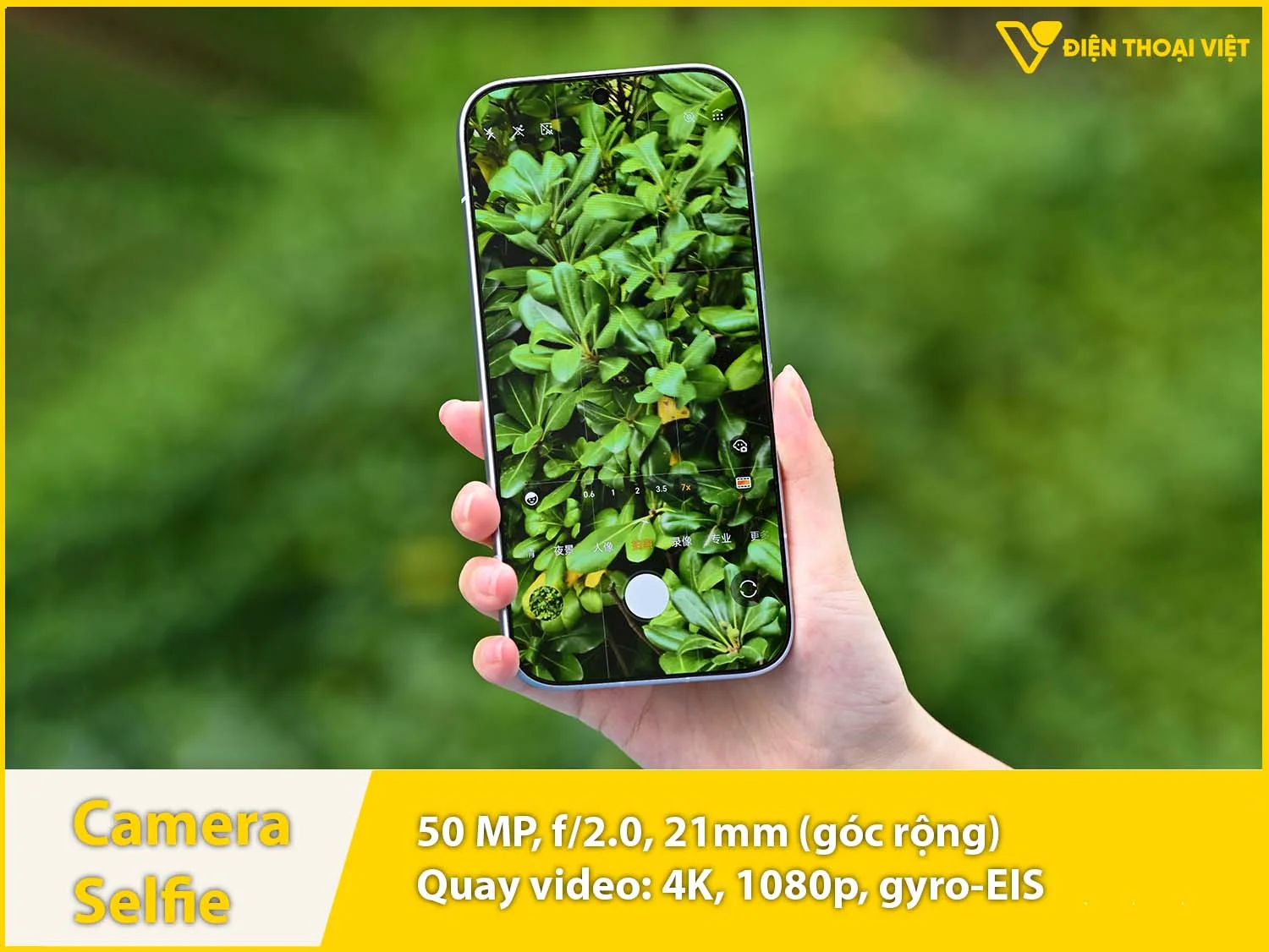 Camera selfie 50MP & Quay video 4K