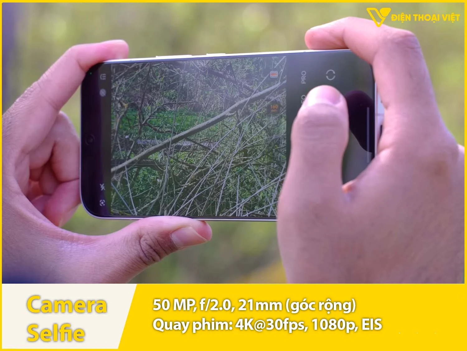 Camera selfie 50MP & Quay video 4K