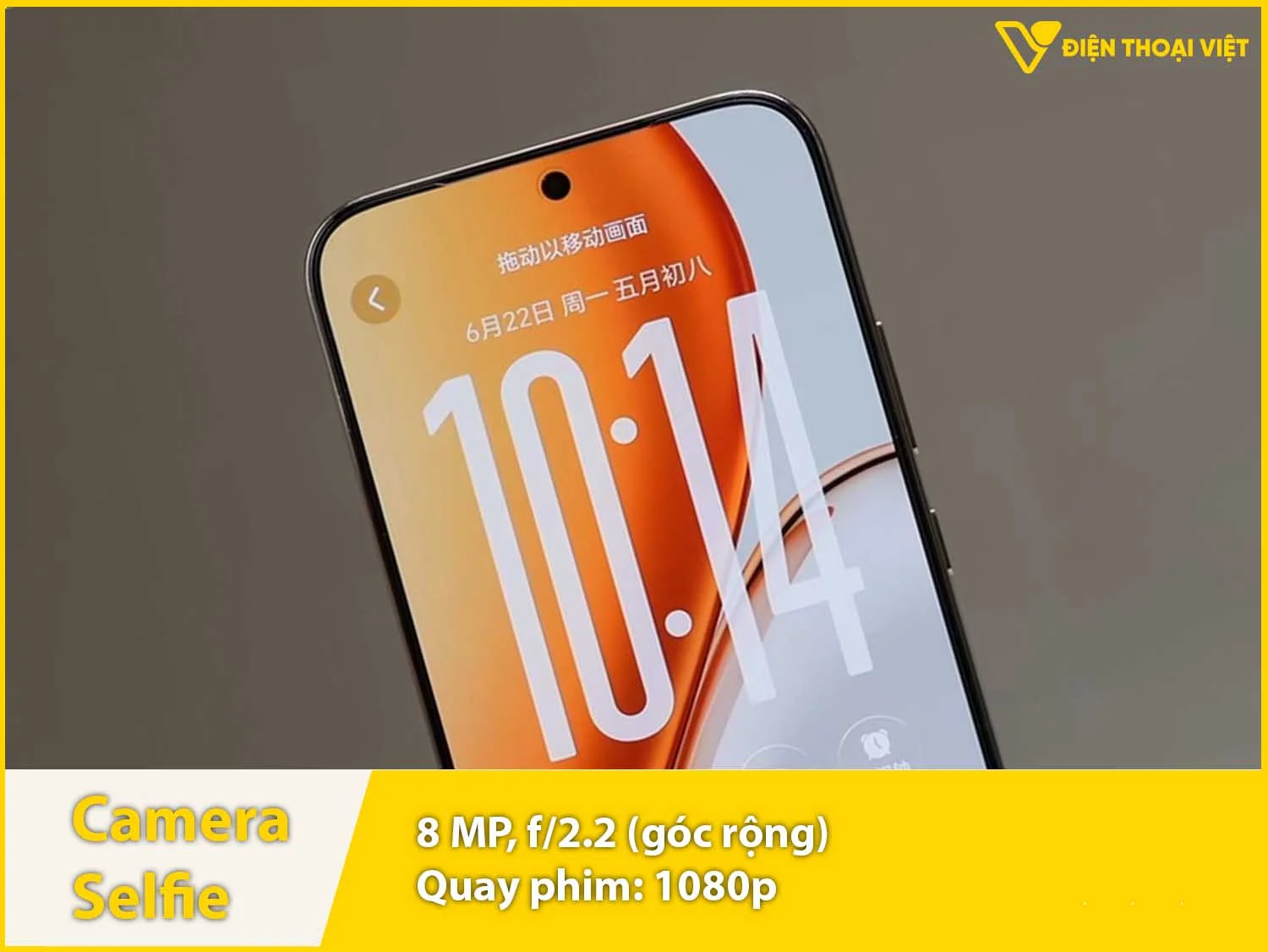 Camera trước 8MP & Quay video 1080p