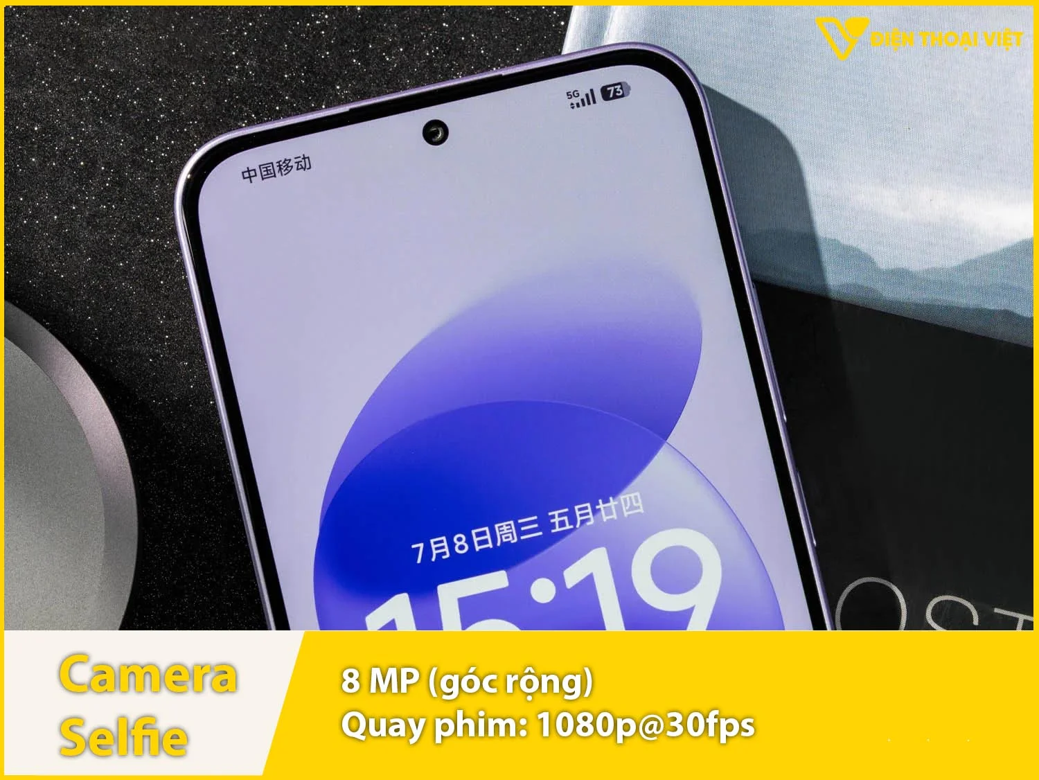 Camera trước 8MP & Quay video 1080p