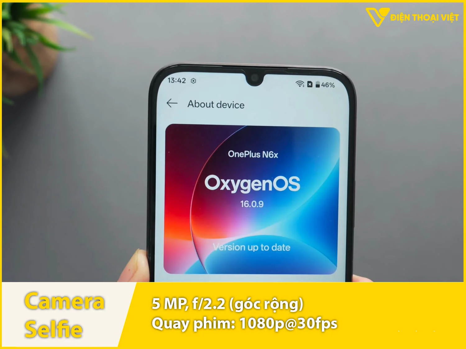 Camera trước 5MP & Quay video Full HD
