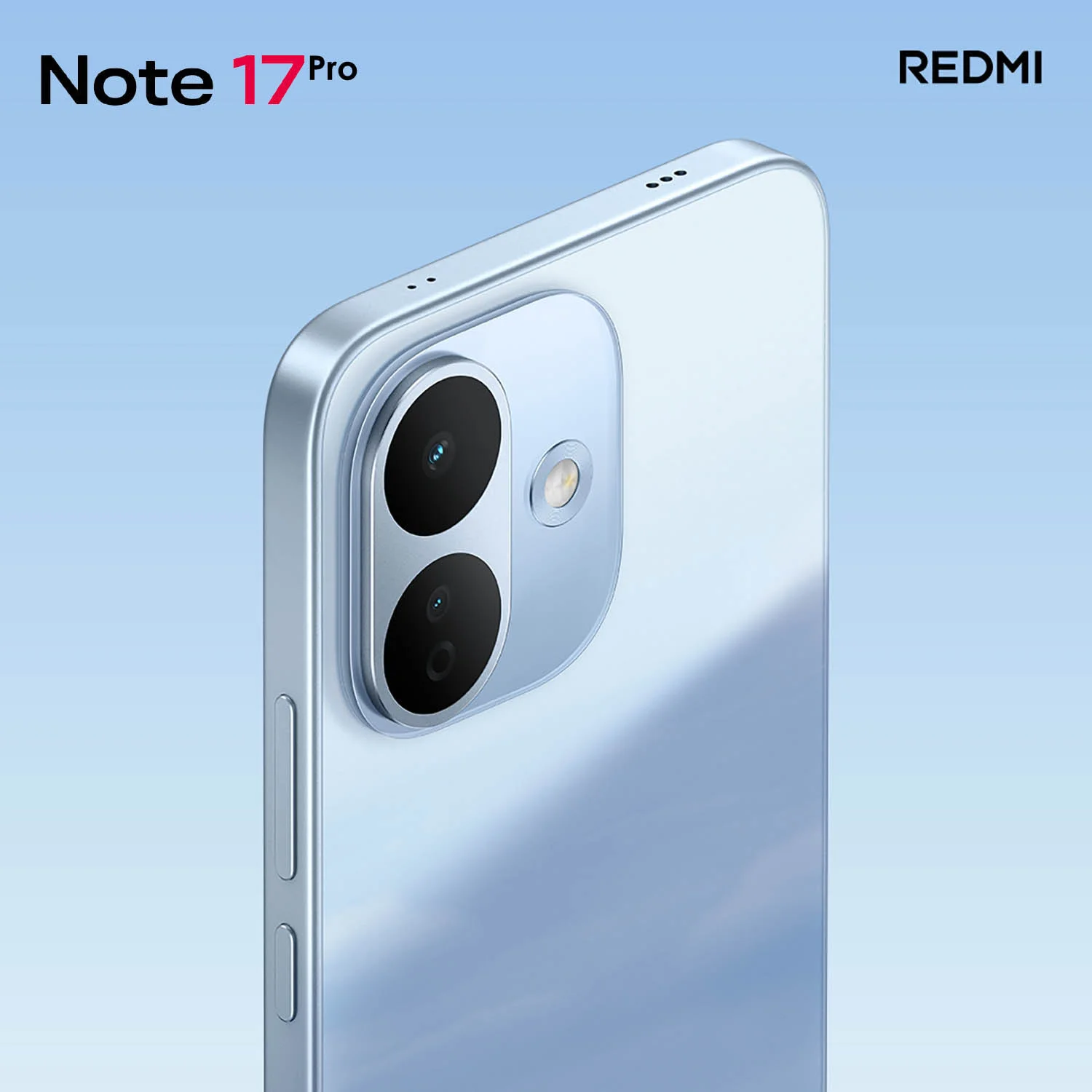 REDMI Note 17 Pro sử dụng camera kép phía sau với cảm biến chính 200MP, kết hợp ống kính phụ hỗ trợ chụp góc siêu rộng 8MP và camera trước 20MP
