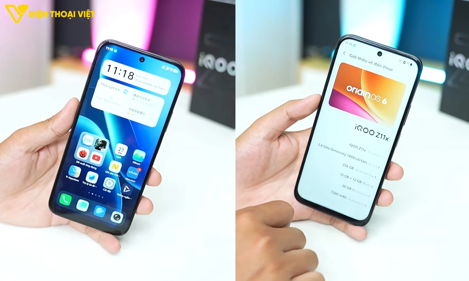 Giao diện hệ thống iQOO Z11x