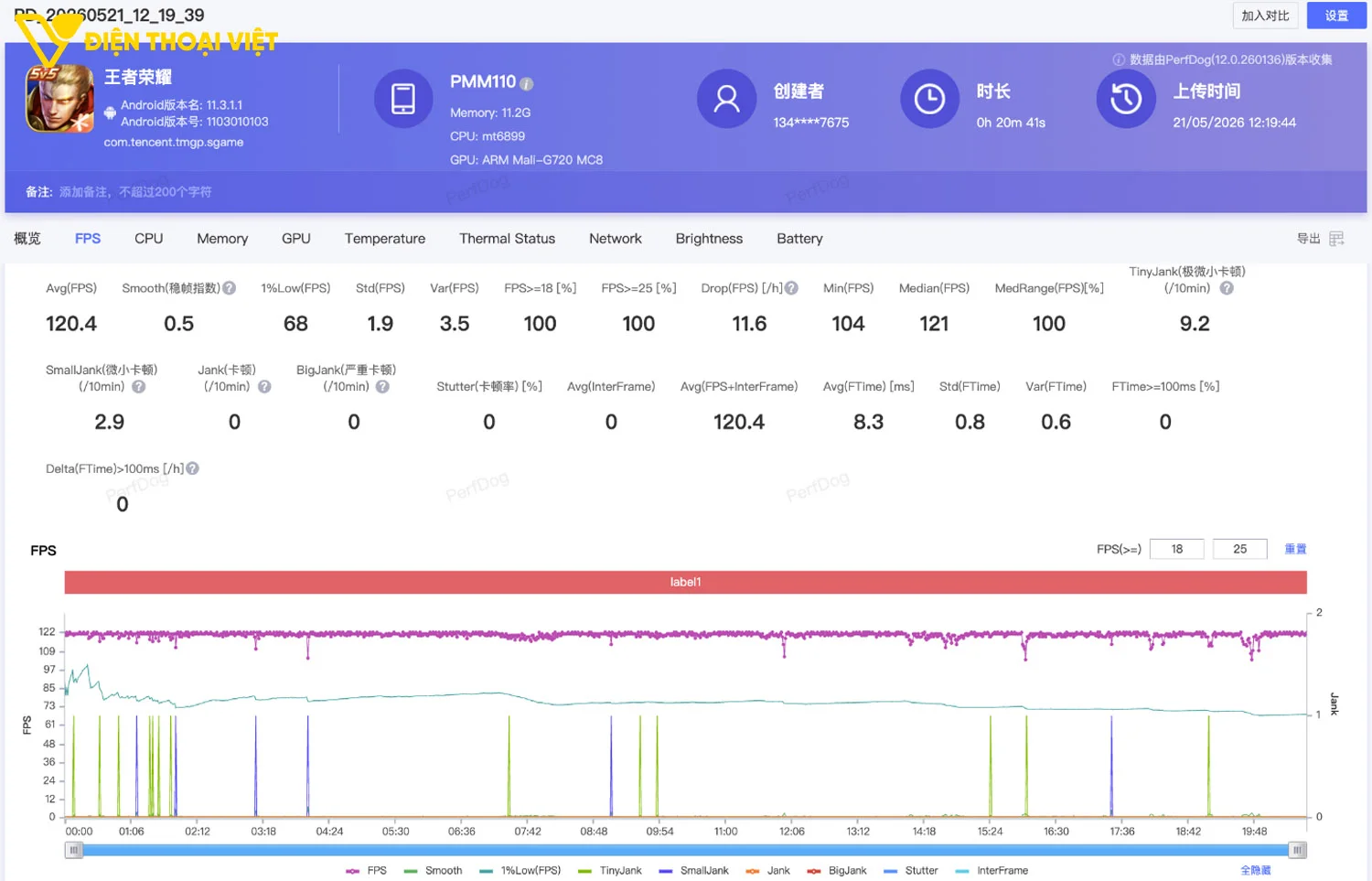 Đánh giá OPPO Reno16: Test game Vương Giả Vinh Diệu