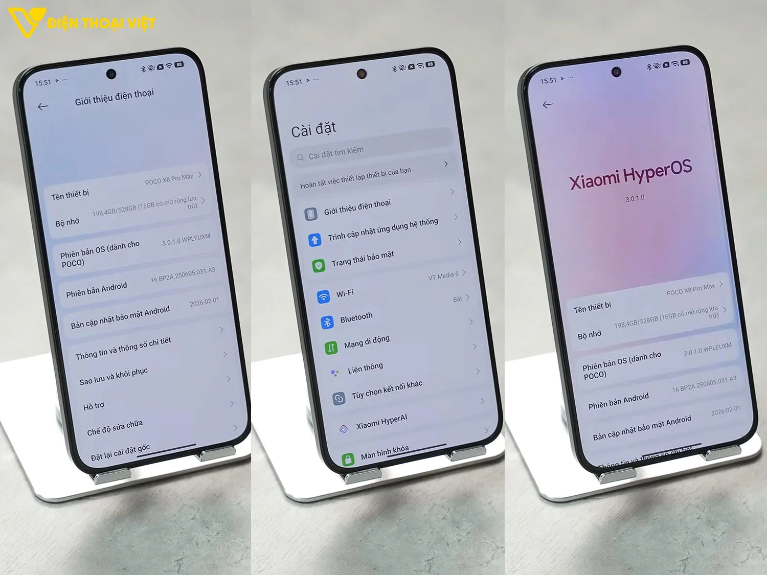 Giao diện hệ thống trên POCO X8 Pro Max