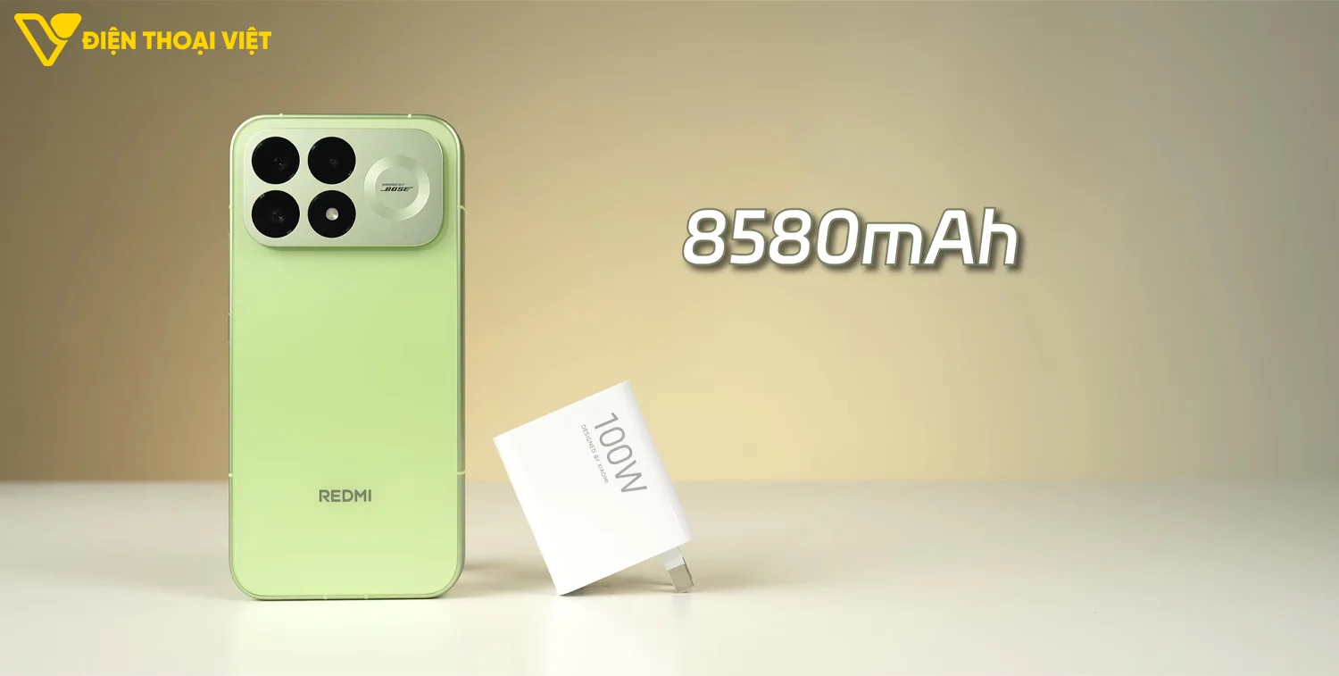 Pin REDMI K100 Pro dùng được bao lâu và sạc mất bao nhiêu thời gian?