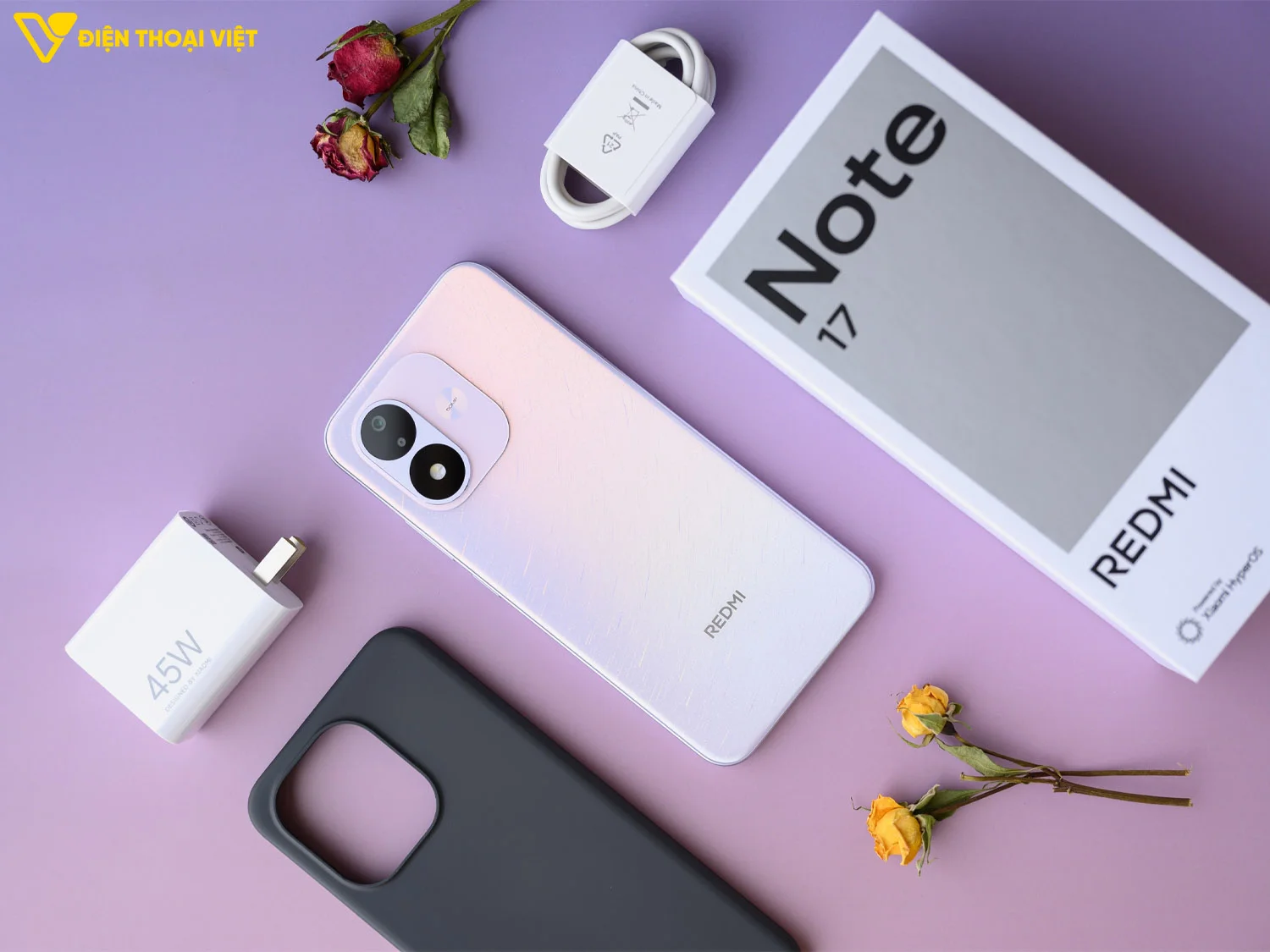 Pin 8000mAh và sạc 45W trên REDMI Note 17