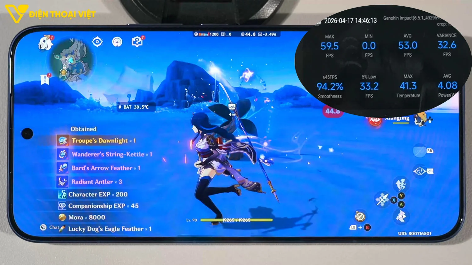 Đánh giá Xiaomi 17T Pro: Test game Genshin Impact