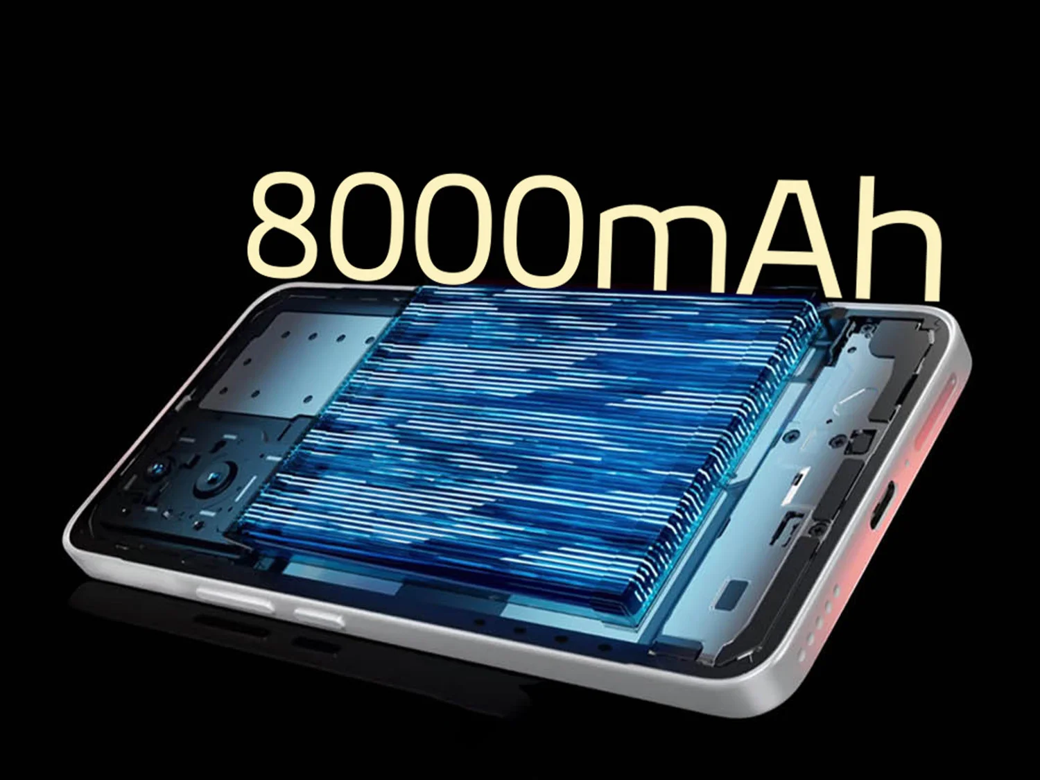 Pin khủng 8000mAh & Sạc nhanh 80W
