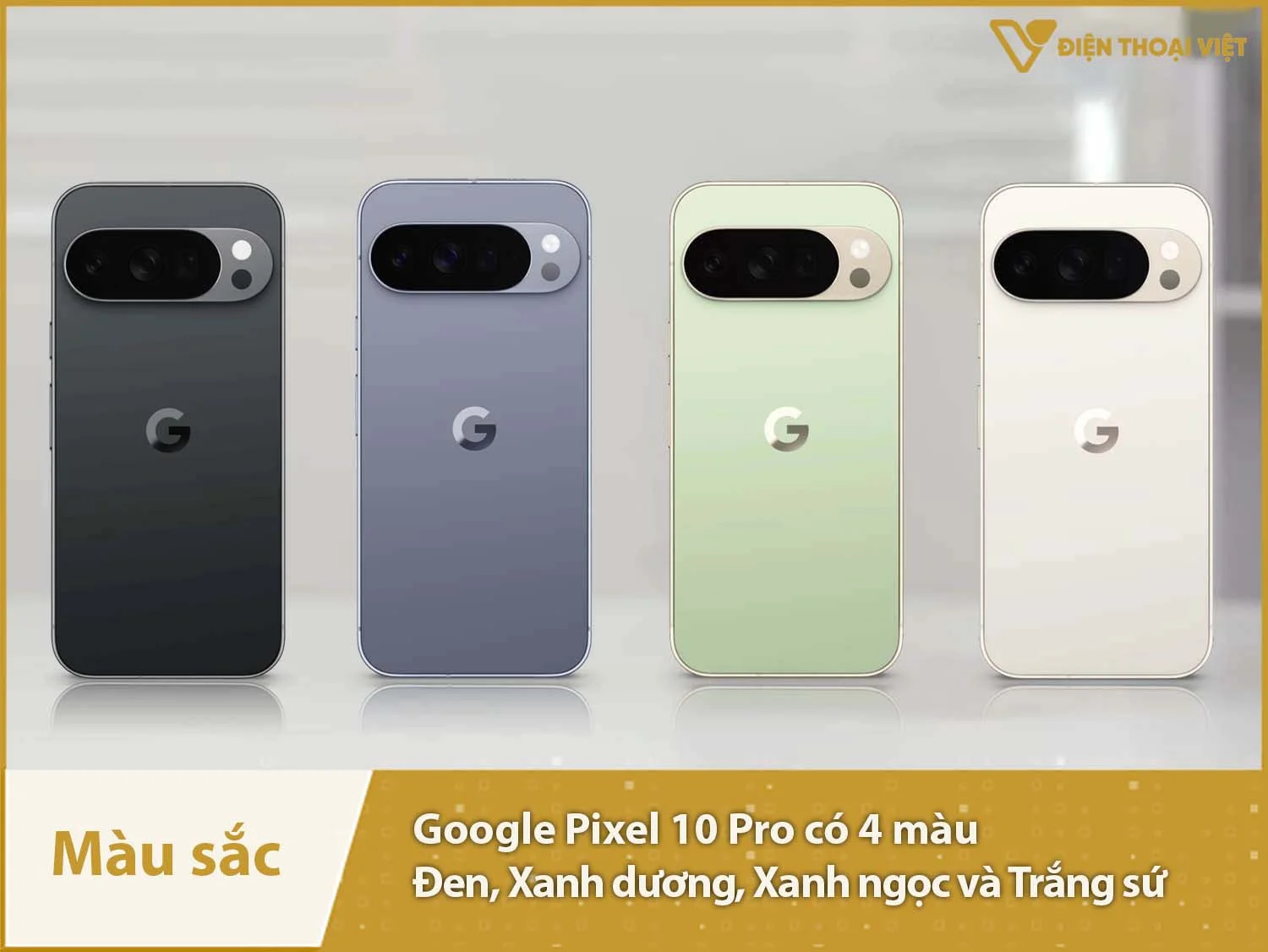 Bốn màu sắc năng động và nổi bật