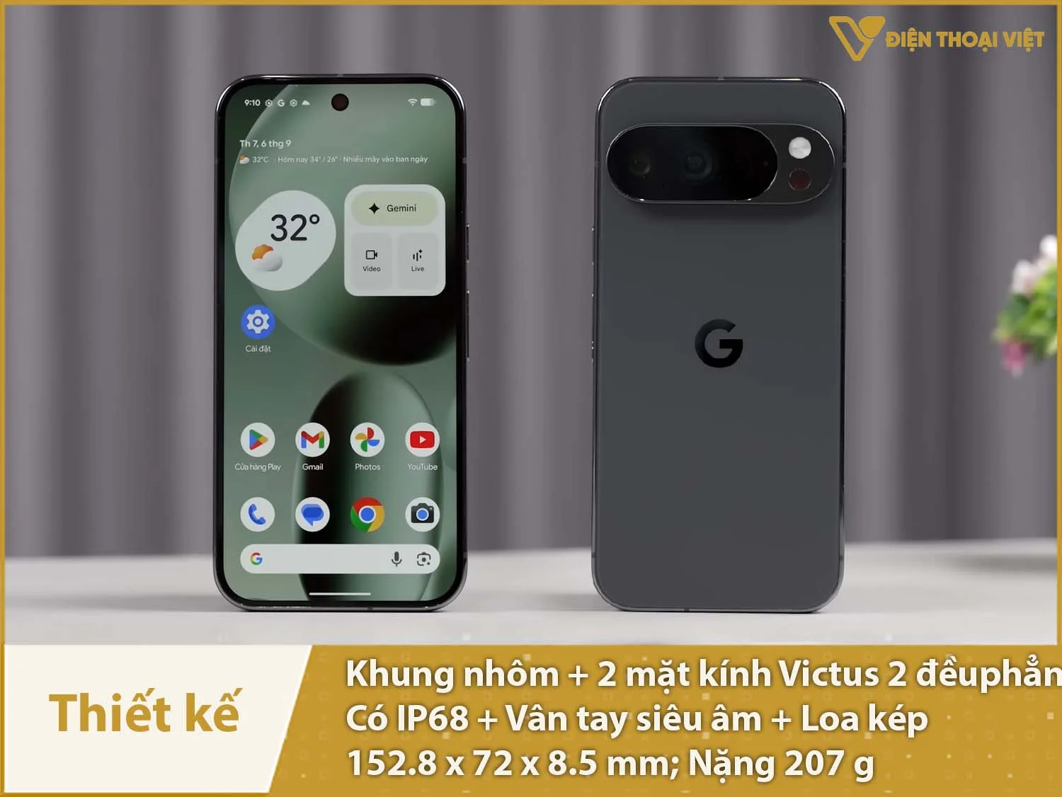 Thiết kế vuông vức, cao cấp hỗ trợ IP68