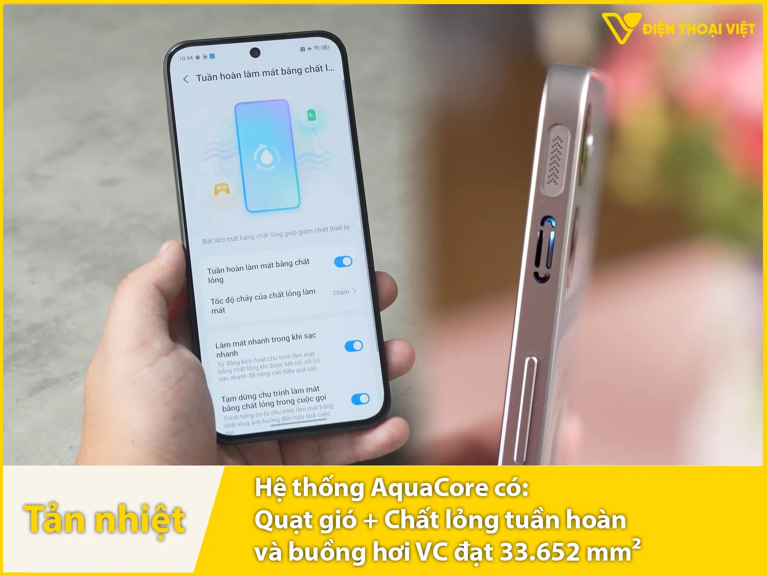 Nubia Neo 5 GT Special Edition trang bị hệ thống AquaCore – giải pháp tản nhiệt kép chủ động (chất lỏng tuần hoàn và quạt gió)